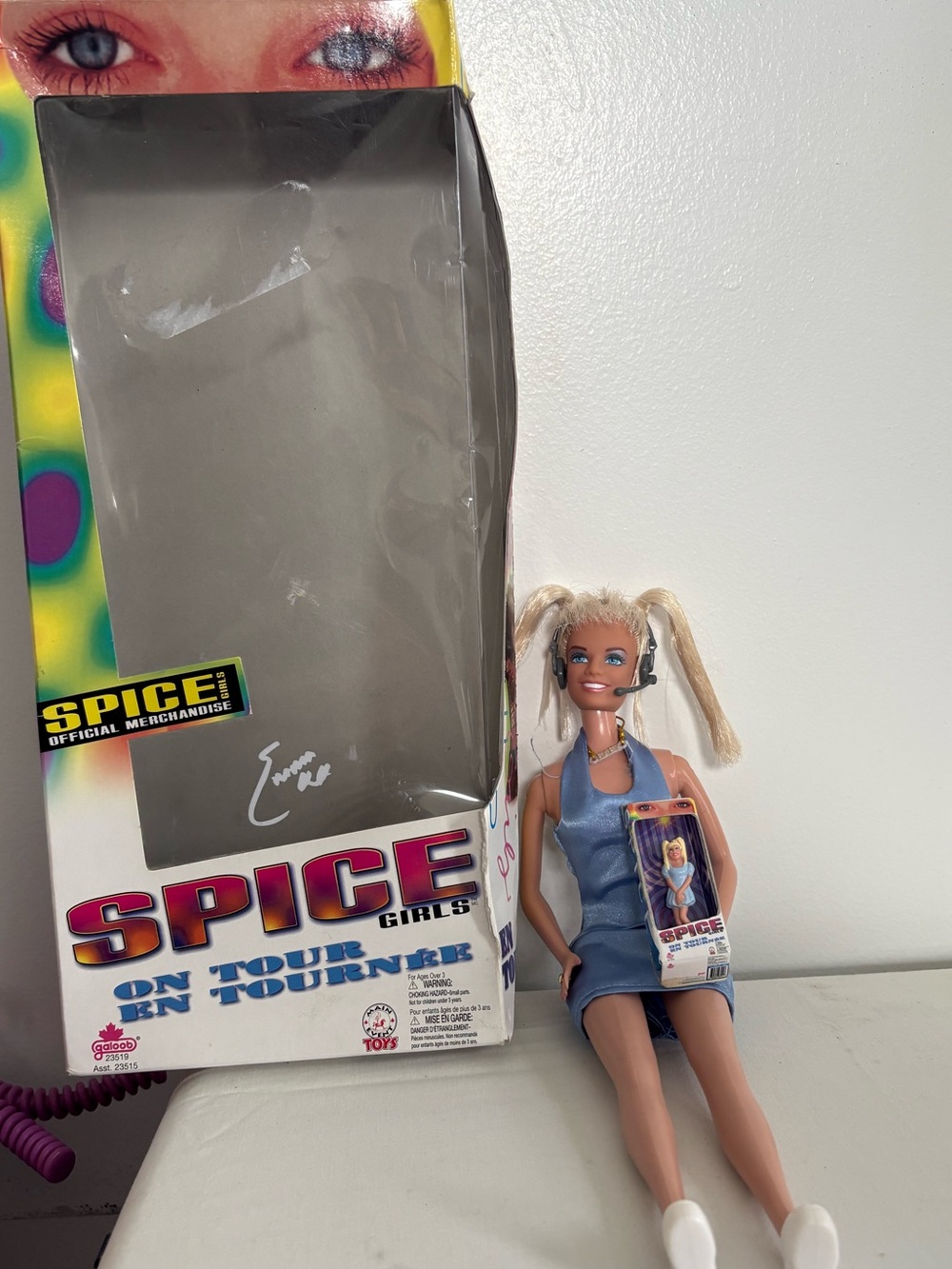 Vintage 1998 Spice Girls “On Tour” Emma (Baby Spice) Doll w/ Box & Mini Doll